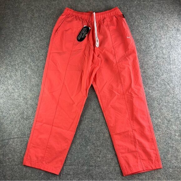 Mens Sz‎ medium Puma Select MMQ Cordura Woven Tapered Pants 535794 35 Coral Pink